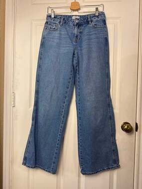 PacSun Casey Low Rise Baggy Jeans Size 26 Blue Wide Leg Slouchy Skater Aesthetic